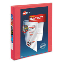 Load image into Gallery viewer, Avery® wholesale. AVERY Durable View Binder With Durahinge And Slant Rings, 3 Rings, 1&quot; Capacity, 11 X 8.5, Coral. HSD Wholesale: Janitorial Supplies, Breakroom Supplies, Office Supplies.
