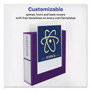 Avery® wholesale. AVERY Durable View Binder With Durahinge And Slant Rings, 3 Rings, 1" Capacity, 11 X 8.5, Purple. HSD Wholesale: Janitorial Supplies, Breakroom Supplies, Office Supplies.