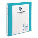 Avery® wholesale. AVERY Durable View Binder With Durahinge And Slant Rings, 3 Rings, 1" Capacity, 11 X 8.5, Aqua. HSD Wholesale: Janitorial Supplies, Breakroom Supplies, Office Supplies.