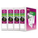 Avery® wholesale. AVERY Durable View Binder With Durahinge And Slant Rings, 3 Rings, 2" Capacity, 11 X 8.5, White, 4-pack. HSD Wholesale: Janitorial Supplies, Breakroom Supplies, Office Supplies.