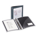 Avery® wholesale. AVERY Flexi-view Binder With Round Rings, 3 Rings, 1.5" Capacity, 11 X 8.5, Black. HSD Wholesale: Janitorial Supplies, Breakroom Supplies, Office Supplies.