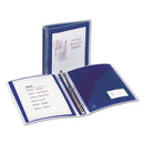 Avery® wholesale. AVERY Flexi-view Binder With Round Rings, 3 Rings, 1.5" Capacity, 11 X 8.5, Navy Blue. HSD Wholesale: Janitorial Supplies, Breakroom Supplies, Office Supplies.