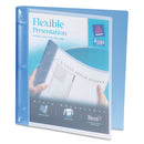 Avery® wholesale. AVERY Flexible View Binder With Round Rings, 3 Rings, 0.5" Capacity, 11 X 8.5, Blue. HSD Wholesale: Janitorial Supplies, Breakroom Supplies, Office Supplies.