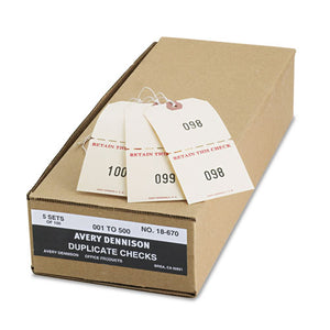 Avery® wholesale. AVERY Duplicate Auto Park Tags, 1-500, 4 3-4 X 2 3-8, Manila, 500-box. HSD Wholesale: Janitorial Supplies, Breakroom Supplies, Office Supplies.