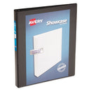 Avery® wholesale. AVERY Showcase Economy View Binder With Round Rings, 3 Rings, 0.5" Capacity, 11 X 8.5, Black. HSD Wholesale: Janitorial Supplies, Breakroom Supplies, Office Supplies.