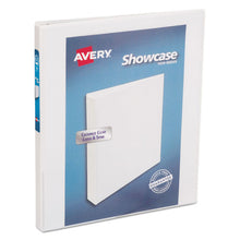 Load image into Gallery viewer, Avery® wholesale. AVERY Showcase Economy View Binder With Round Rings, 3 Rings, 0.5&quot; Capacity, 11 X 8.5, White. HSD Wholesale: Janitorial Supplies, Breakroom Supplies, Office Supplies.