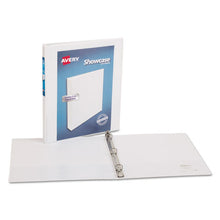 Load image into Gallery viewer, Avery® wholesale. AVERY Showcase Economy View Binder With Round Rings, 3 Rings, 0.5&quot; Capacity, 11 X 8.5, White. HSD Wholesale: Janitorial Supplies, Breakroom Supplies, Office Supplies.