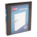 Avery® wholesale. AVERY Showcase Economy View Binder With Round Rings, 3 Rings, 1" Capacity, 11 X 8.5, Black. HSD Wholesale: Janitorial Supplies, Breakroom Supplies, Office Supplies.