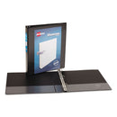 Avery® wholesale. AVERY Showcase Economy View Binder With Round Rings, 3 Rings, 1" Capacity, 11 X 8.5, Black. HSD Wholesale: Janitorial Supplies, Breakroom Supplies, Office Supplies.