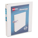 Avery® wholesale. AVERY Showcase Economy View Binder With Round Rings, 3 Rings, 1" Capacity, 11 X 8.5, White. HSD Wholesale: Janitorial Supplies, Breakroom Supplies, Office Supplies.