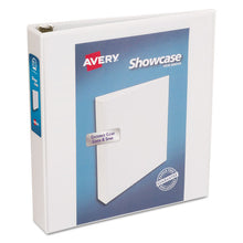 Load image into Gallery viewer, Avery® wholesale. AVERY Showcase Economy View Binder With Round Rings, 3 Rings, 1.5&quot; Capacity, 11 X 8.5, White. HSD Wholesale: Janitorial Supplies, Breakroom Supplies, Office Supplies.