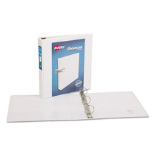 Load image into Gallery viewer, Avery® wholesale. AVERY Showcase Economy View Binder With Round Rings, 3 Rings, 1.5&quot; Capacity, 11 X 8.5, White. HSD Wholesale: Janitorial Supplies, Breakroom Supplies, Office Supplies.