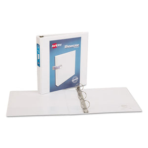 Avery® wholesale. AVERY Showcase Economy View Binder With Round Rings, 3 Rings, 1.5" Capacity, 11 X 8.5, White. HSD Wholesale: Janitorial Supplies, Breakroom Supplies, Office Supplies.