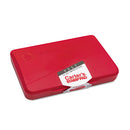 Carter's® wholesale. Pre-inked Felt Stamp Pad, 4.25 X 2.75, Red. HSD Wholesale: Janitorial Supplies, Breakroom Supplies, Office Supplies.