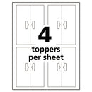 Avery® wholesale. AVERY Sure Feed Printable Toppers With Bags, 1 3-4 X 5, White, 40-pack. HSD Wholesale: Janitorial Supplies, Breakroom Supplies, Office Supplies.