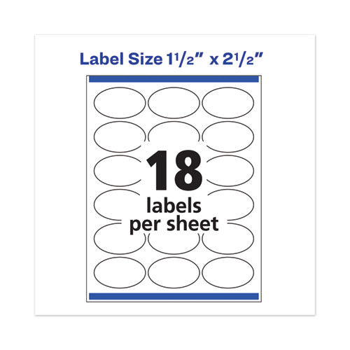 Avery® wholesale. AVERY Oval Labels With Sure Feed And Easy Peel, 1 1-2 X 2 1-2, Glossy White, 180-pack. HSD Wholesale: Janitorial Supplies, Breakroom Supplies, Office Supplies.