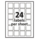 Avery® wholesale. AVERY Square Labels With Sure Feed And Trueblock, 1 1-2 X 1 1-2, White, 600-pack. HSD Wholesale: Janitorial Supplies, Breakroom Supplies, Office Supplies.