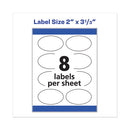 Avery® wholesale. AVERY Oval Labels W- Sure Feed And Easy Peel, 2 X 3.33, Glossy White, 80-pack. HSD Wholesale: Janitorial Supplies, Breakroom Supplies, Office Supplies.