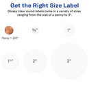Avery® wholesale. AVERY Round Print-to-the Edge Labels With Sure Feed And Easy Peel, 2" Dia, Glossy Clear, 120-pk. HSD Wholesale: Janitorial Supplies, Breakroom Supplies, Office Supplies.
