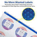 Avery® wholesale. AVERY Round Print-to-the Edge Labels With Surefeed, 2.5" Dia, Glossy White, 90-pk. HSD Wholesale: Janitorial Supplies, Breakroom Supplies, Office Supplies.