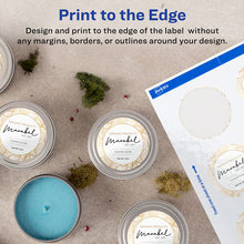 Load image into Gallery viewer, Avery® wholesale. AVERY Round Print-to-the Edge Labels With Surefeed, 2.5&quot; Dia, Glossy White, 90-pk. HSD Wholesale: Janitorial Supplies, Breakroom Supplies, Office Supplies.