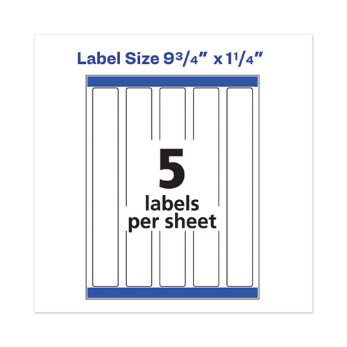 Avery® wholesale. AVERY Water-resistant Wraparound Labels W- Sure Feed, 9 3-4 X 1 1-4, White, 40-pack. HSD Wholesale: Janitorial Supplies, Breakroom Supplies, Office Supplies.