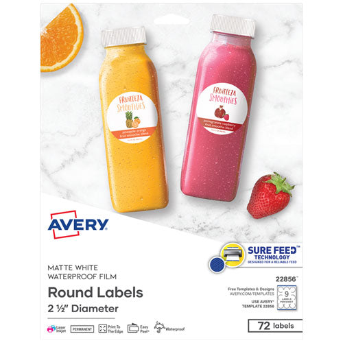 Avery® wholesale. AVERY Durable White Id Labels W- Sure Feed, 2 1-2