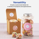 Avery® wholesale. AVERY Round Print-to-the Edge Labels With Surefeed And Easypeel, 2" Dia., Matte White, 300-pack. HSD Wholesale: Janitorial Supplies, Breakroom Supplies, Office Supplies.