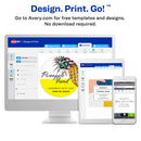 Avery® wholesale. AVERY Round Print-to-the Edge Labels With Surefeed And Easypeel, 2" Dia., Matte White, 300-pack. HSD Wholesale: Janitorial Supplies, Breakroom Supplies, Office Supplies.