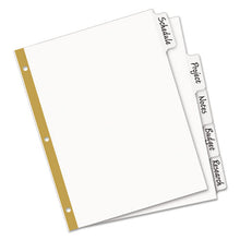 Load image into Gallery viewer, Avery® wholesale. AVERY Write And Erase Big Tab Paper Dividers, 5-tab, White, Letter. HSD Wholesale: Janitorial Supplies, Breakroom Supplies, Office Supplies.