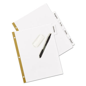 Avery® wholesale. AVERY Write And Erase Big Tab Paper Dividers, 5-tab, White, Letter. HSD Wholesale: Janitorial Supplies, Breakroom Supplies, Office Supplies.