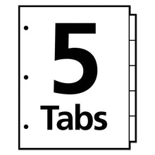 Load image into Gallery viewer, Avery® wholesale. AVERY Write And Erase Big Tab Paper Dividers, 5-tab, Multicolor, Letter. HSD Wholesale: Janitorial Supplies, Breakroom Supplies, Office Supplies.