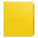 Avery® wholesale. Heavy-duty Preprinted Plastic Tab Dividers, 26-tab, A To Z, 11 X 9, Yellow, 1 Set. HSD Wholesale: Janitorial Supplies, Breakroom Supplies, Office Supplies.