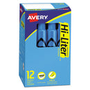 Avery® wholesale. AVERY Hi-liter Desk-style Highlighters, Chisel Tip, Fluorescent Blue, Dozen. HSD Wholesale: Janitorial Supplies, Breakroom Supplies, Office Supplies.