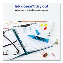 Load image into Gallery viewer, Avery® wholesale. AVERY Hi-liter Desk-style Highlighters, Chisel Tip, Fluorescent Blue, Dozen. HSD Wholesale: Janitorial Supplies, Breakroom Supplies, Office Supplies.