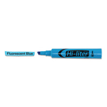 Load image into Gallery viewer, Avery® wholesale. AVERY Hi-liter Desk-style Highlighters, Chisel Tip, Fluorescent Blue, Dozen. HSD Wholesale: Janitorial Supplies, Breakroom Supplies, Office Supplies.