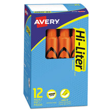 Load image into Gallery viewer, Avery® wholesale. AVERY Hi-liter Desk-style Highlighters, Chisel Tip, Fluorescent Orange, Dozen. HSD Wholesale: Janitorial Supplies, Breakroom Supplies, Office Supplies.