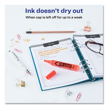 Load image into Gallery viewer, Avery® wholesale. AVERY Hi-liter Desk-style Highlighters, Chisel Tip, Fluorescent Orange, Dozen. HSD Wholesale: Janitorial Supplies, Breakroom Supplies, Office Supplies.