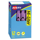 Avery® wholesale. AVERY Hi-liter Desk-style Highlighters, Chisel Tip, Fluorescent Purple, Dozen. HSD Wholesale: Janitorial Supplies, Breakroom Supplies, Office Supplies.