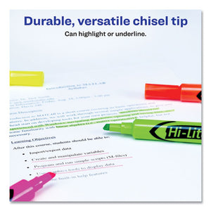 Avery® wholesale. AVERY Hi-liter Desk-style Highlighters, Chisel Tip, Assorted Colors, 4-set. HSD Wholesale: Janitorial Supplies, Breakroom Supplies, Office Supplies.