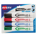 Avery® wholesale. AVERY Marks A Lot Desk-style Dry Erase Marker, Broad Chisel Tip, Assorted Colors, 4-set. HSD Wholesale: Janitorial Supplies, Breakroom Supplies, Office Supplies.