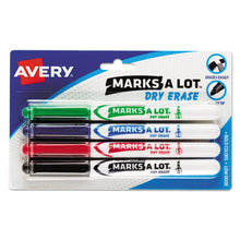 Load image into Gallery viewer, Avery® wholesale. AVERY Marks A Lot Pen-style Dry Erase Marker, Medium Bullet Tip, Assorted Colors, 4-set. HSD Wholesale: Janitorial Supplies, Breakroom Supplies, Office Supplies.