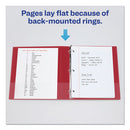 Avery® wholesale. AVERY Durable Non-view Binder With Durahinge And Slant Rings, 3 Rings, 1" Capacity, 11 X 8.5, Red. HSD Wholesale: Janitorial Supplies, Breakroom Supplies, Office Supplies.