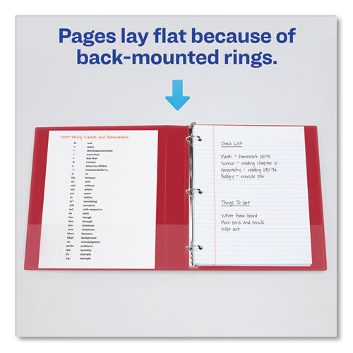 Avery® wholesale. AVERY Durable Non-view Binder With Durahinge And Slant Rings, 3 Rings, 2" Capacity, 11 X 8.5, Red. HSD Wholesale: Janitorial Supplies, Breakroom Supplies, Office Supplies.