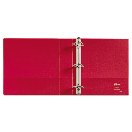 Avery® wholesale. AVERY Durable Non-view Binder With Durahinge And Slant Rings, 3 Rings, 2" Capacity, 11 X 8.5, Red. HSD Wholesale: Janitorial Supplies, Breakroom Supplies, Office Supplies.