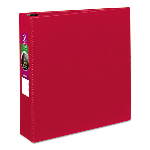 Avery® wholesale. AVERY Durable Non-view Binder With Durahinge And Slant Rings, 3 Rings, 2" Capacity, 11 X 8.5, Red. HSD Wholesale: Janitorial Supplies, Breakroom Supplies, Office Supplies.