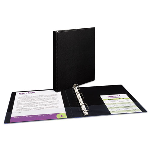 Avery® wholesale. AVERY Durable Non-view Binder With Durahinge And Slant Rings, 3 Rings, 1" Capacity, 11 X 8.5, Black. HSD Wholesale: Janitorial Supplies, Breakroom Supplies, Office Supplies.