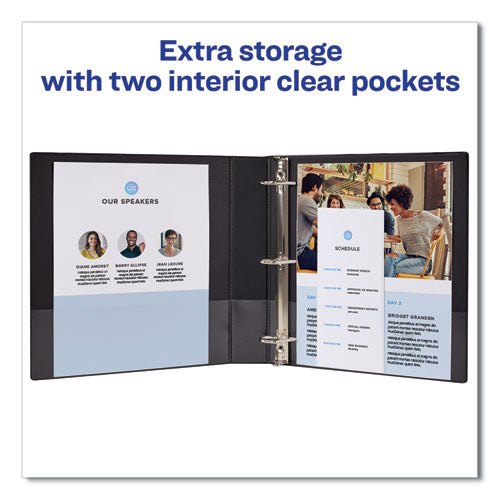 Avery® wholesale. AVERY Durable Non-view Binder With Durahinge And Slant Rings, 3 Rings, 1.5" Capacity, 11 X 8.5, Blue. HSD Wholesale: Janitorial Supplies, Breakroom Supplies, Office Supplies.