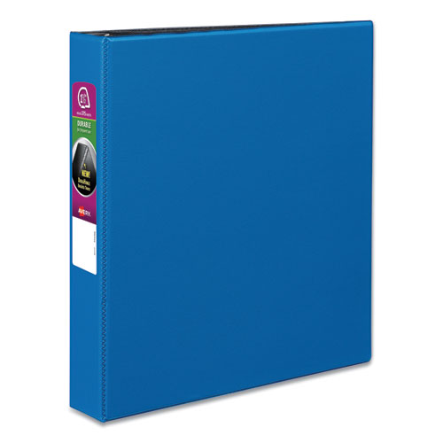 Avery® wholesale. AVERY Durable Non-view Binder With Durahinge And Slant Rings, 3 Rings, 1.5" Capacity, 11 X 8.5, Blue. HSD Wholesale: Janitorial Supplies, Breakroom Supplies, Office Supplies.