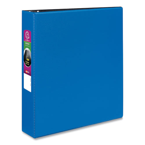 Avery® wholesale. AVERY Durable Non-view Binder With Durahinge And Slant Rings, 3 Rings, 2" Capacity, 11 X 8.5, Blue. HSD Wholesale: Janitorial Supplies, Breakroom Supplies, Office Supplies.